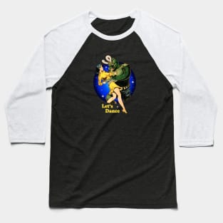 Vintage Alien Monster Dance Baseball T-Shirt